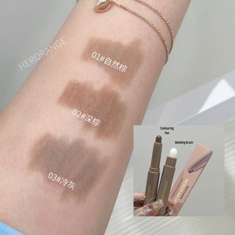 Double-Ended 3D Contour Stick – Natural, Long-lasting, Beginner-friendly Nose Shadow Stick