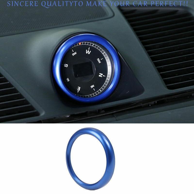 For Porsche Panamera 2010-2016 ABS Blue Center Console Clock Ring Cover Trim 1pc