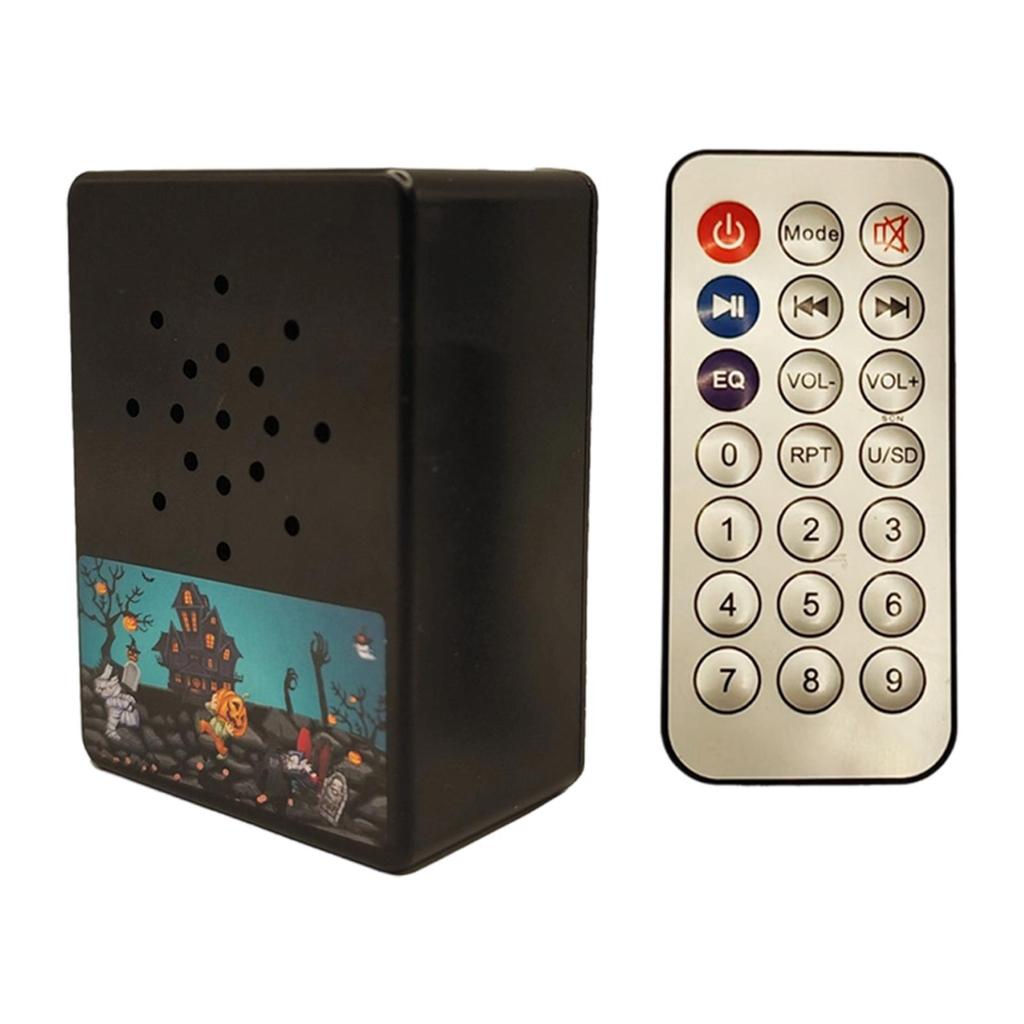 Horror Tricky Scary Sound Loudspeaker Supplies Box W Halloween Music Party Prank Gadget