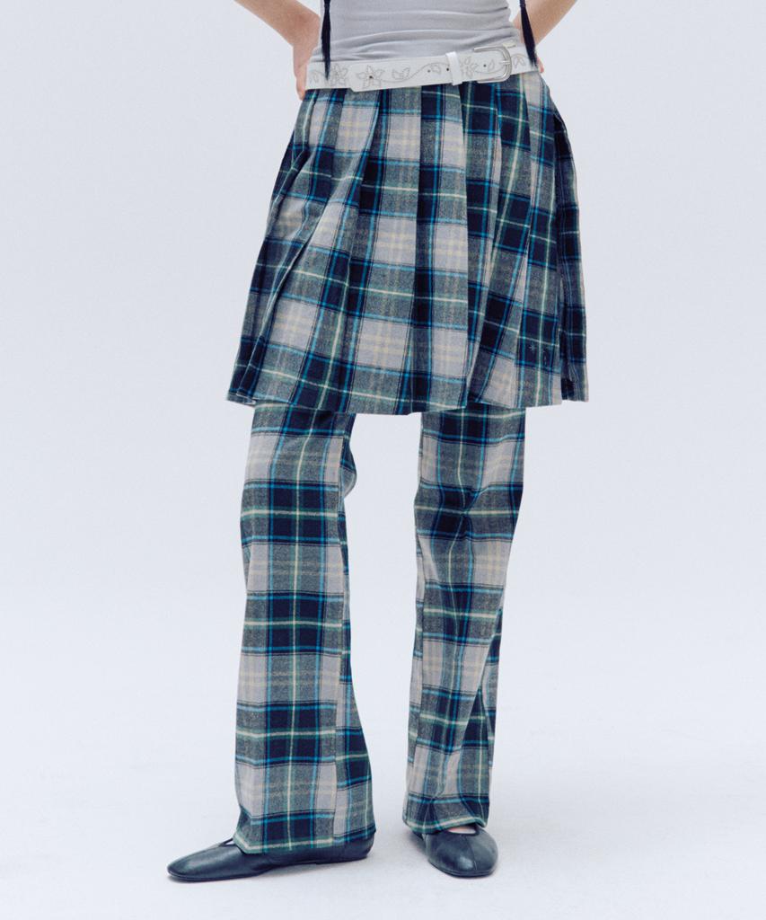 TRIPSHOP Wide Checkered Pants