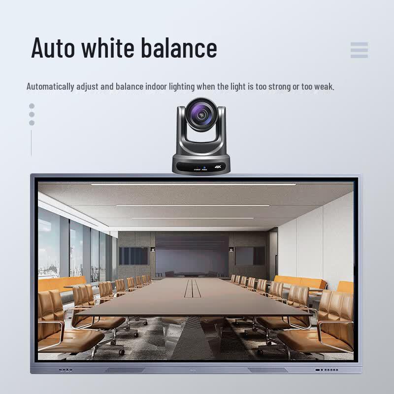 Huachang Vision HC-612K 4K 12x Optical Zoom PTZ Video Conference Camera (CN Version)
