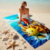 Elemento giapponese classico cartone animato ONE PIECE Monkey D. Asciugamano da spiaggia Luffy campeggio all'aperto vacanza nuoto asciugamano da spiaggia esterno assorbente asciugamano da bagno Y21