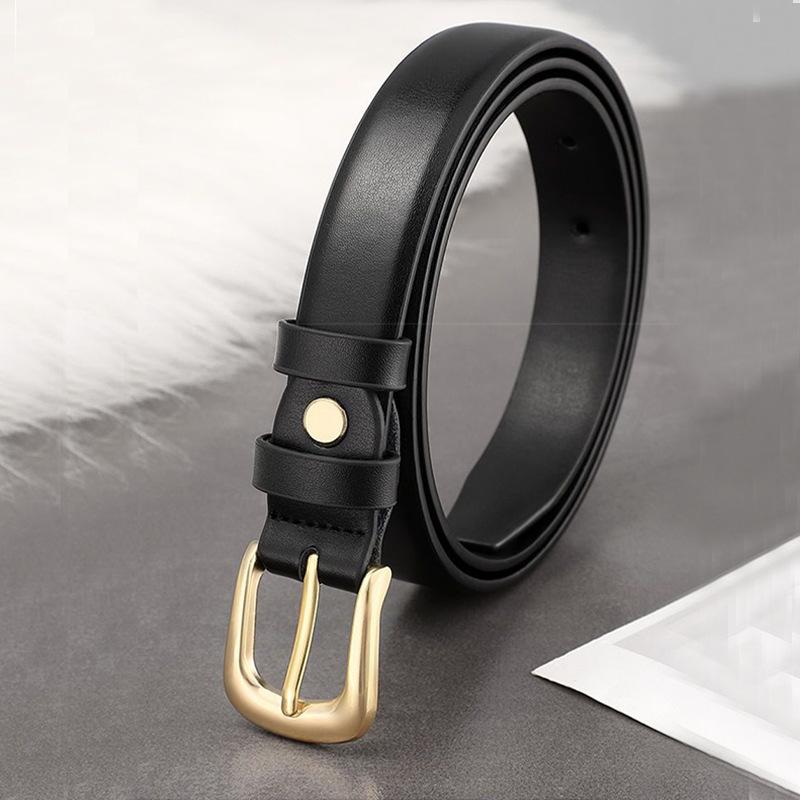 Simple Suit Decorative Belt Black Ladies Belt Casual Jeans Belt