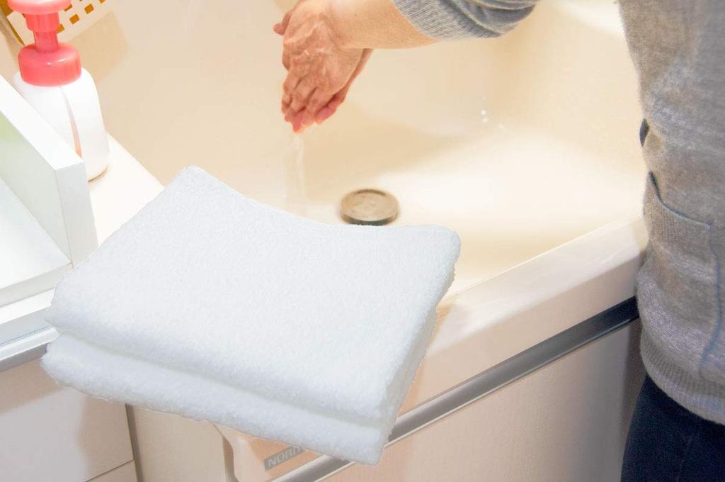 Antibacterial Face Towels, Made in Japan, White, Antibacterial, Set of 5, for Everyday Use, Taoru Komachi, Clean