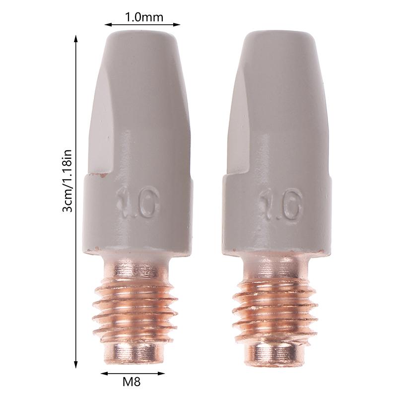 Mig 36Kd Sveisekontaktspisser Belegg Beskytt 30Mm M8 Gassdyse Spiss 0.8/1.0/1.2Mm Mig Sveisepistol Sveiseverktøy Deler