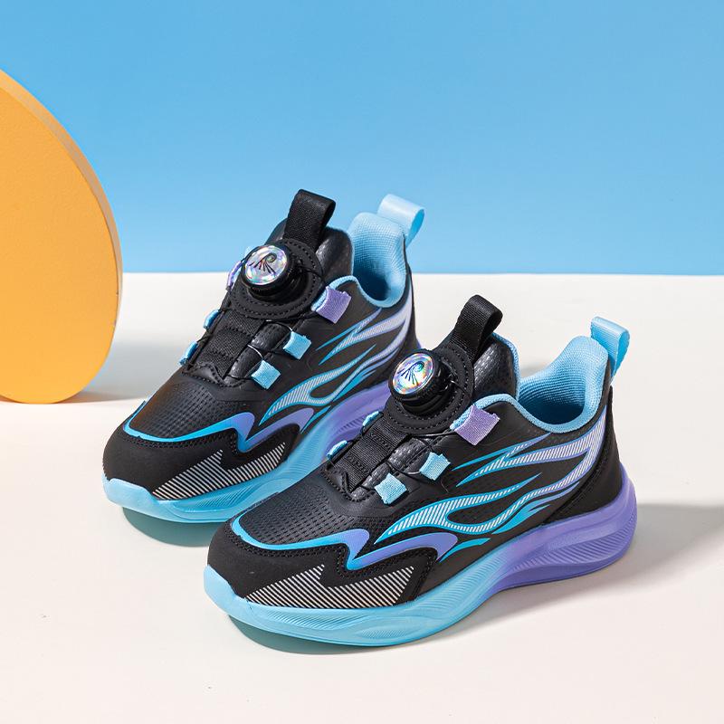Boys' 2025 Autumn/Winter Leather Sports Shoes - Non-slip, Shock-absorbing, Fashionable Running Shoes for Medium and Large Children