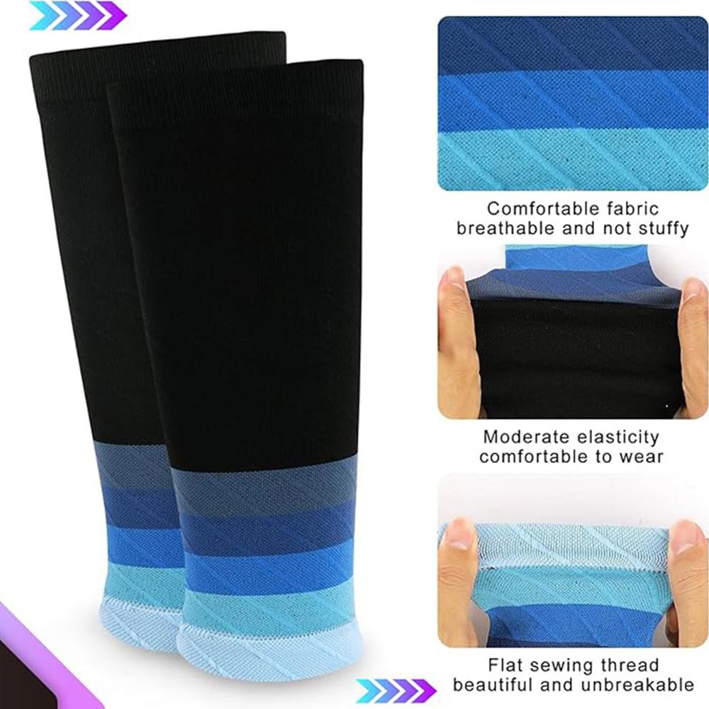 Calf Compression Sleeve(1Pair) for Men and Women Leg Guards Running Footless Leg Socks for Torn Muscle Pain Relief, Cramps