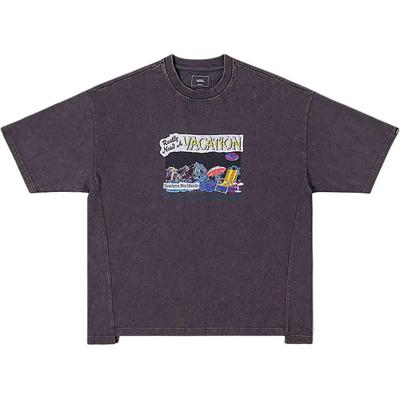 Vans Pühade stiilis ümmarguse kaelusega lühikeste varrukatega T-särk Unisex Topid Hall Must VN000NN11O7