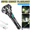 USB Rechargeable High-Powered LED Flashlight for Home and Outdoor Use