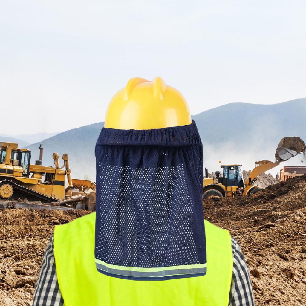 For Hard Hats, Sun Visor, Portable, Practical, with Neck Flap, Protection Construction