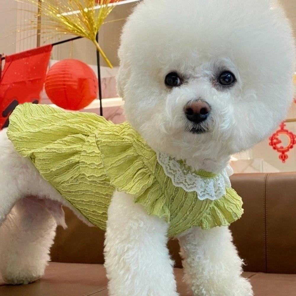 Comfortable Puppy Princess Dress Thin Breathable Pet Puff Skirt Fashion Pet Clothing  Daily Wear