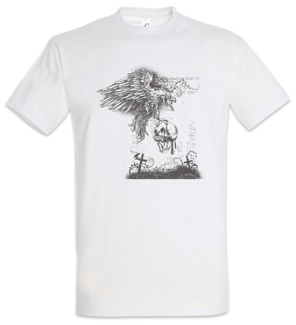 Cemetery Vulture Skull T-Shirt Cemetery City of The Dead Graveyard Reaper Death S разноцветный