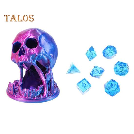 

Башня из кубиков-черепов Башня из кубиков DND с вращающейся башней Настольная ролевая игра D&D Dice Jail Аксессуары для ролевых игр Башня из кубиков для домашнего офиса Украшение книжной полки фиолетовый