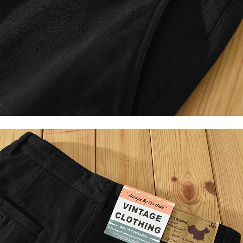 Winter Warm Pants Japanese Style Men's Pants Daily Casual Fleece Pants Straight Gray Pants Simple Thicken Men Trousers