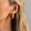 Retro Gradient Resin Geometric Earrings for Women, Luxurious Earrings, Fashionable Jewelry, Party Gifts, Daily Accessories