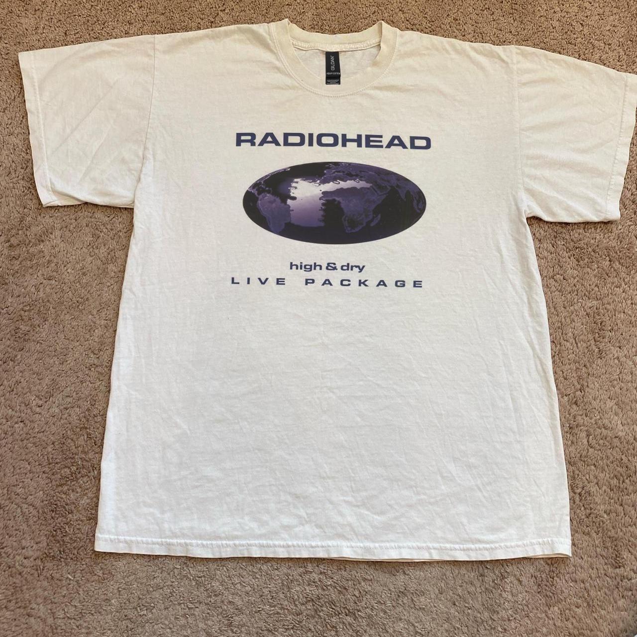 Radiohead High Dry Live Package white cotton t-shirt S-5XL S