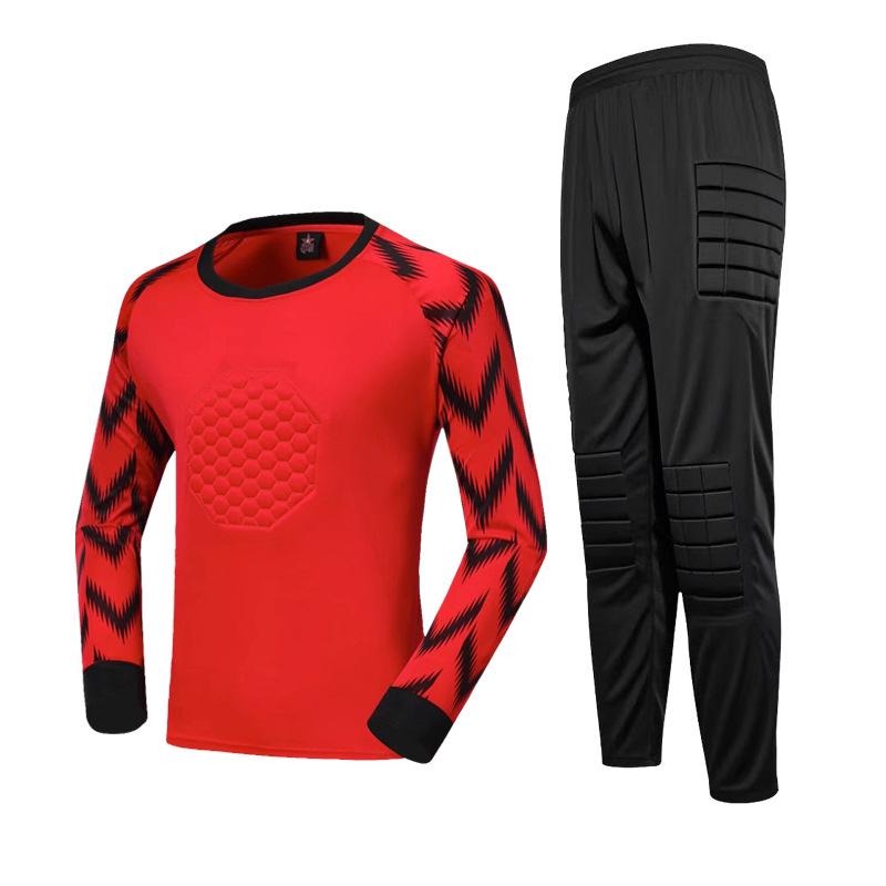 Goalkeeper Uniform with Anti-Fall and Anti-Collision Sponge Padding for Football Training