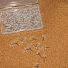 100pcs Round Clear Push Pins Thumb Tacks For Bulletin Board Posters Photos Postcards Office Home Decoration