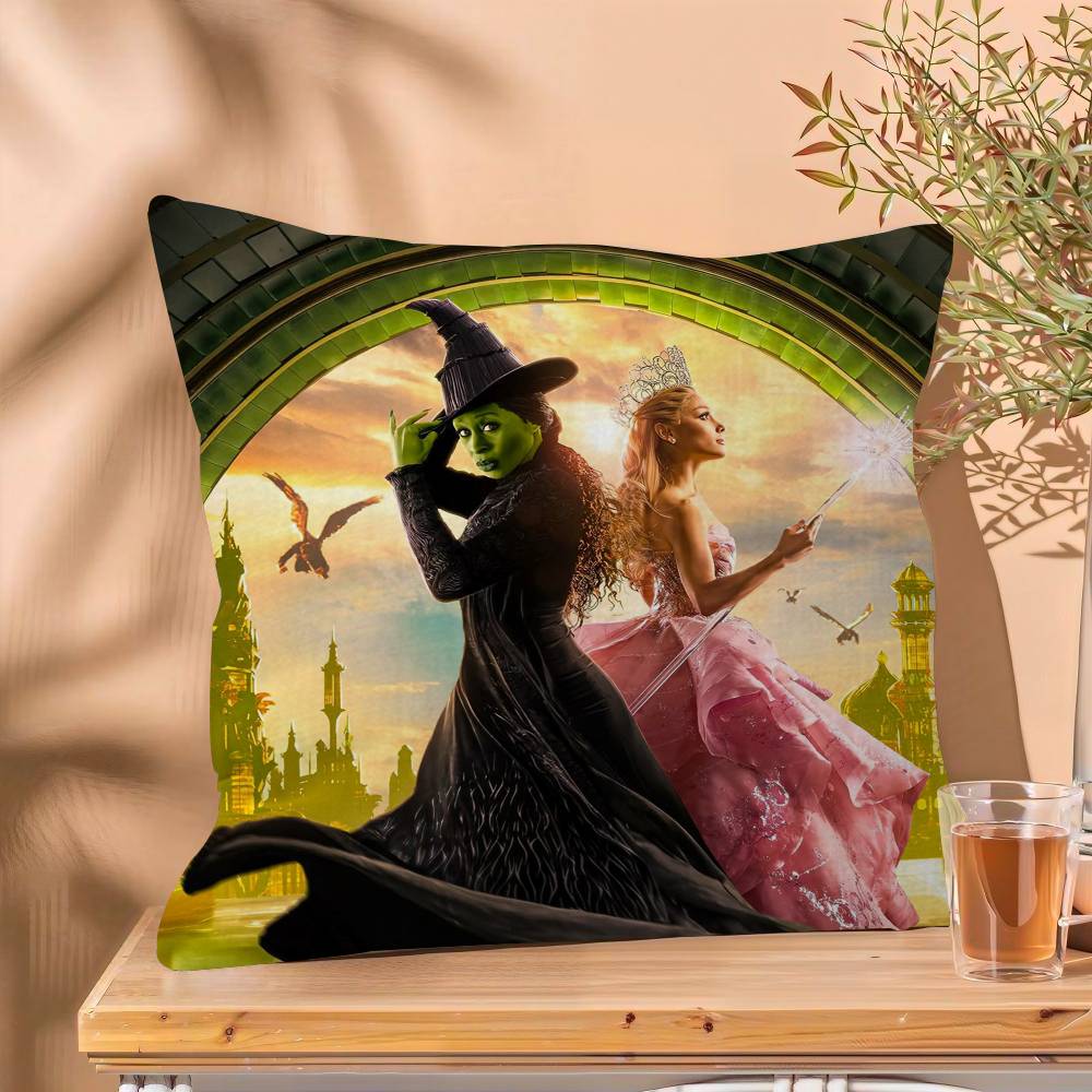 Wicked Movie Pillow Cover Design cushion Cover decor Holiday Decorati