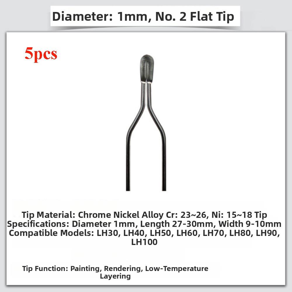 5pcs High Impedance Electric Heating Wire Pen Tip Portable Multistyles Soldering Iron Wire High Temperature