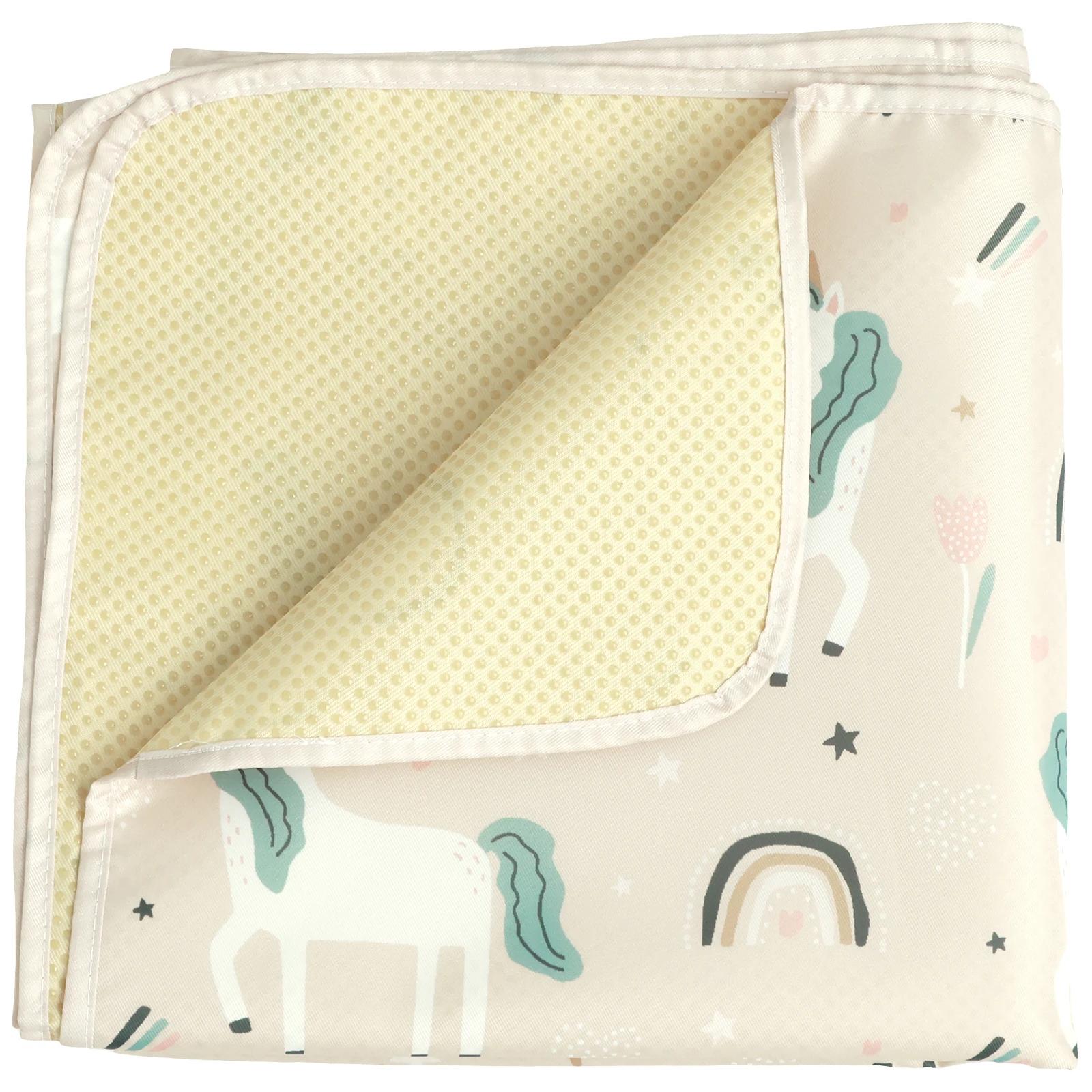 

Противоскользящий защитный коврик для пола для детей, под стульчик, водонепроницаемый, моющийся, многофункциональный, милый мультяшный игровой коврик для младенцев 110x110cm