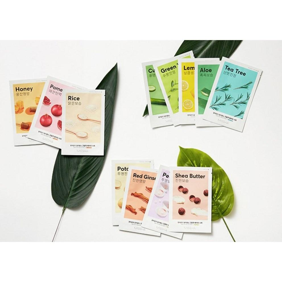 MISSHA Airy Fit Sheet Mask Aloe, 20pcs