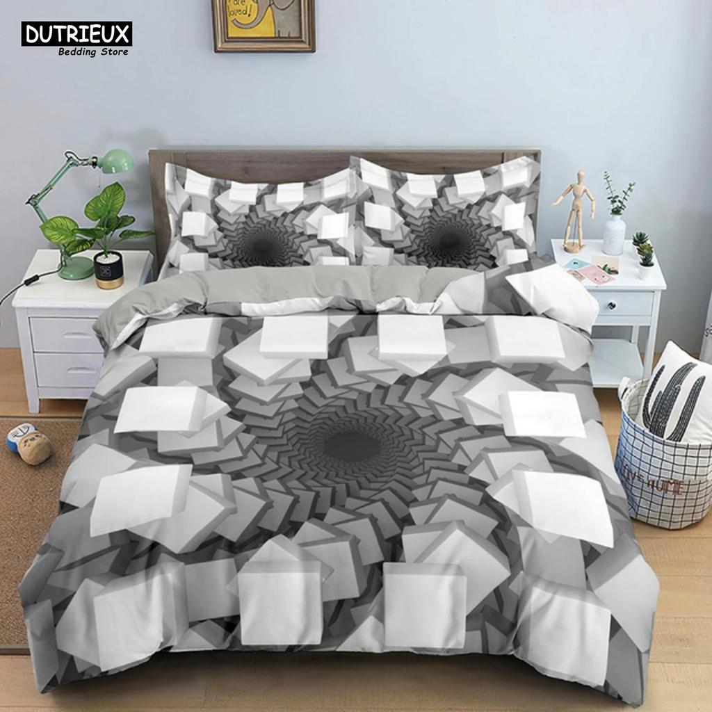 Psychedelic Digital Printing Bedding Set 3D Duvet Cover Set Microfiber Adults Women Queen King Twin Full Size Duvet Cover