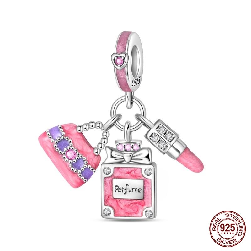 New Copper Cactus Flower Bird Bear Pony Bag Charms Beads Fit Charms Brand Original Bracelet Diy Fine Jewelry Gift