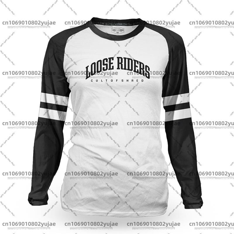 Women's MTB Jerseys Loose Rider Mtb Shirt BMX Mountain Bike Jersey DH Motocross Downh Long Sleeve T-shirt