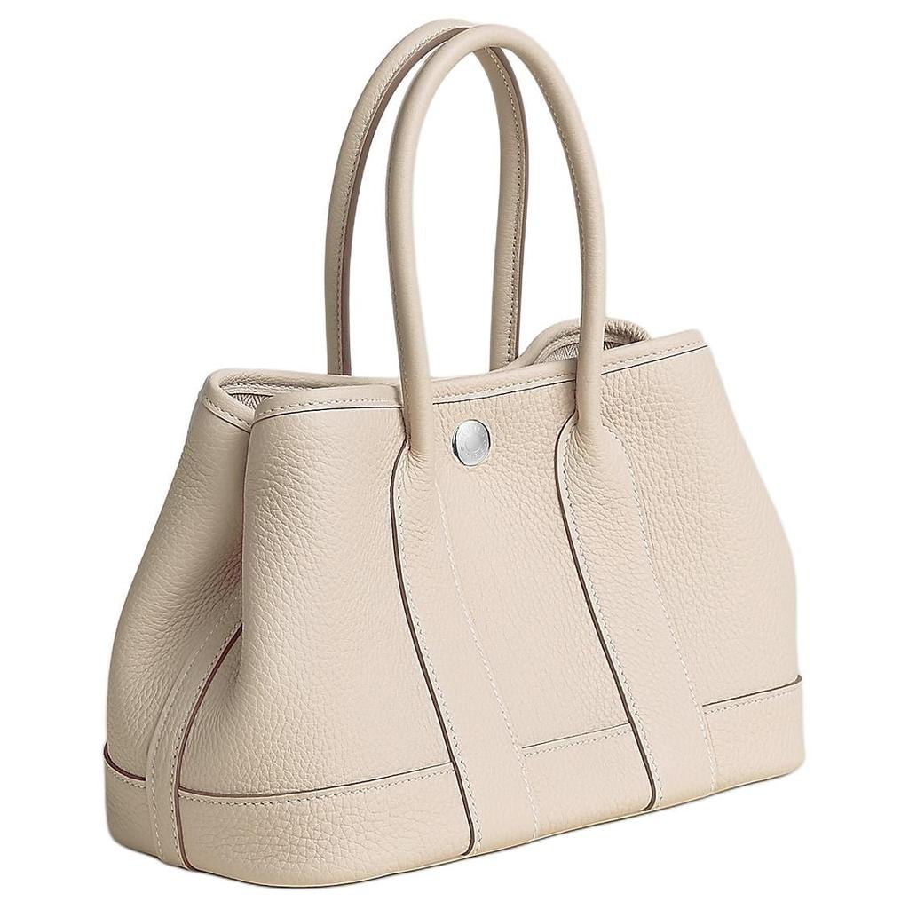 HERMES Togo Calfskin Handbag 23 Women's 10 Craie Milkshake White H086729CK10