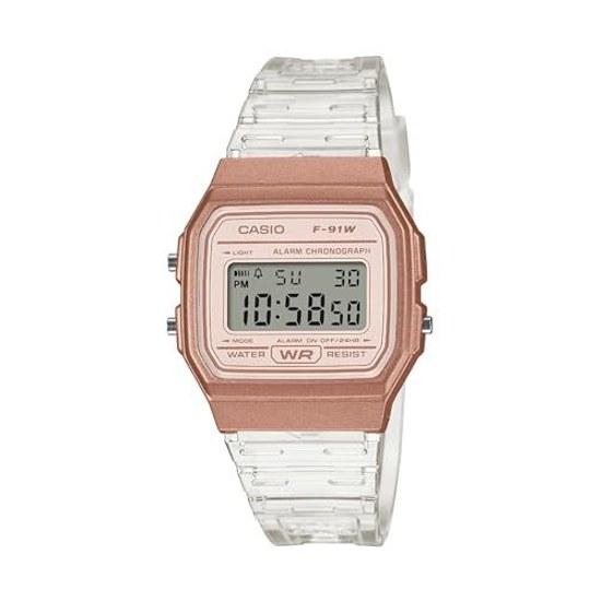 Casio Wristwatch Collection F-91WS-7A3JF Unisex Rose Gold