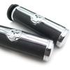 XKMT-Chromed Handlebar Skull Grips to Compatible with 96-07 Touring Models and96-later VRSC XL XR Dyna Softail(Except FLSTSE2/3 FLSTNSE and FXSBSE)