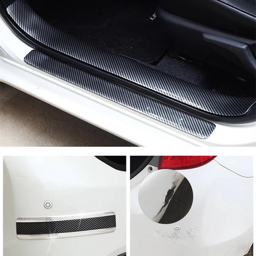 Car Stickers Anti Scratch Door Protector Carbon Fiber Strip for Car Accessories Civic G10 Lancer X Tuning Car Accessories W203