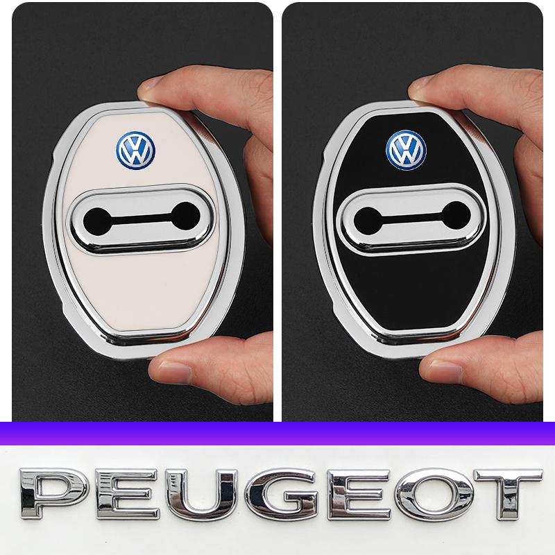 4Pcs Silicone Car Door Lock Buckle Protector Cover Valve Cap For VW Golf Amarok T5 Phaeton Teramont ID3 Tiguan T-Cross Passat MUK5