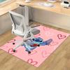 1pc, Stitch Love Heart Pink Home Office Chair Rug Outdoor Gift Carpet MatP180