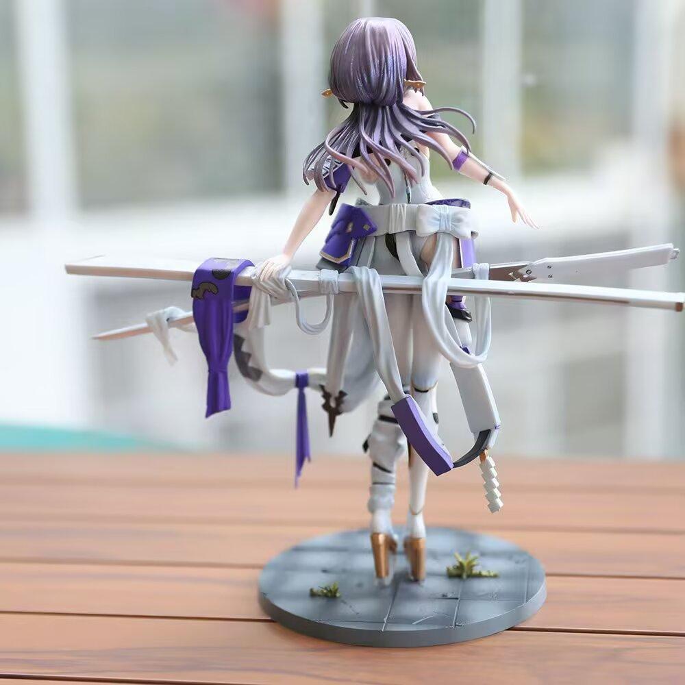 Anime Nikki 25cm Red Lotus Victory Goddess Anime Gk Model Handmade Trendy Play Statue Periphery Collection Ornament Toy Gift