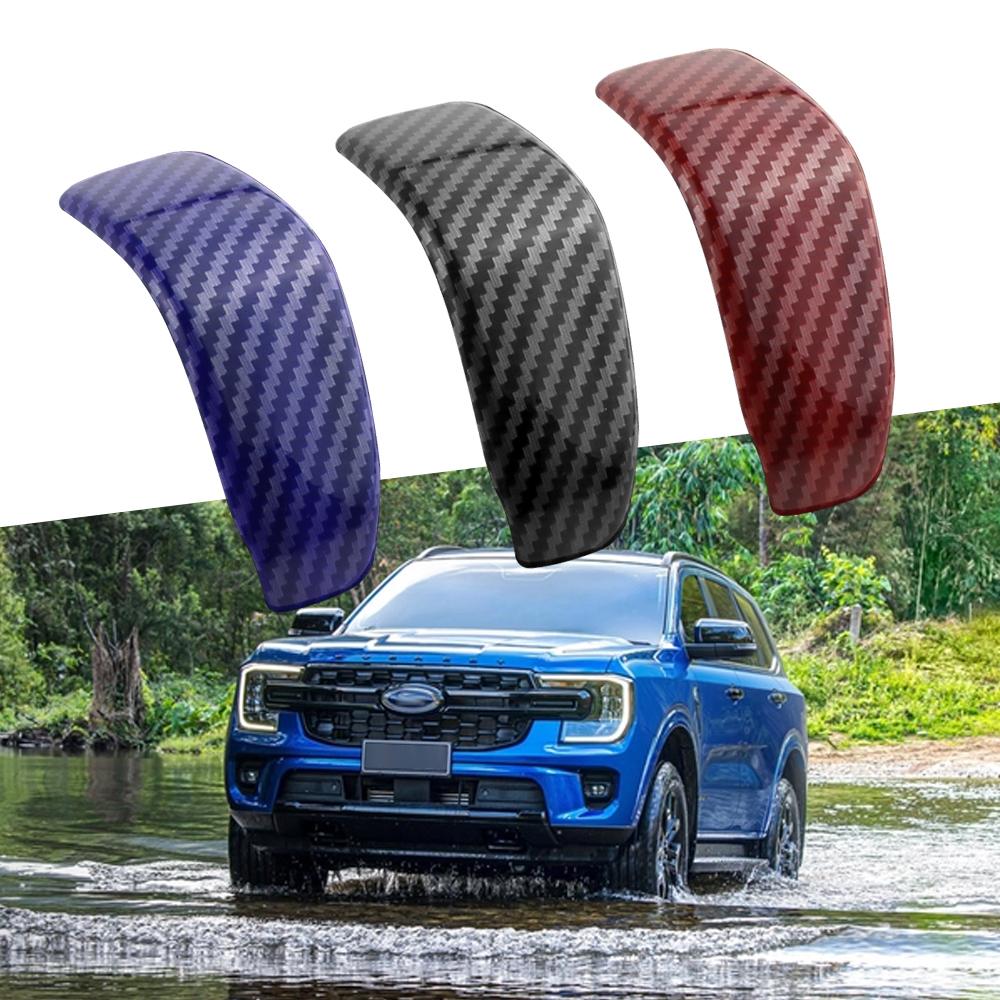 Interior Gear Shift Knob Decorator Cover for Ford Ranger Raptor Everest Endeavour 2026 2026 2026 ABS Carbon Fiber Accessories