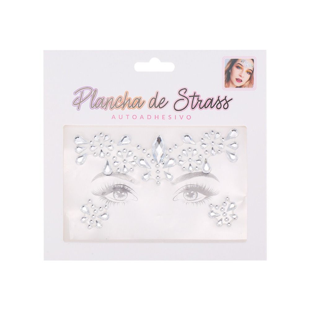 Acrylic Facial Rhinestone Stickers Colorful Facial Decorations Electronic Music Festival