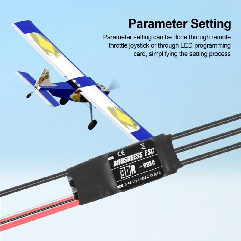 Brushless  with UBEC Drones Speed Controller Offering Electronic Speed Control Upgrades for  Helicopter Aircraft