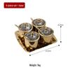 Korean Style Stainless Steel Seasoning Jar Set
