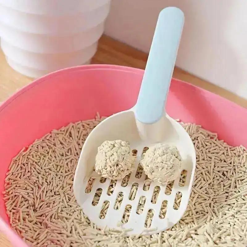 Pá para Areia de Gato com Suporte Conjunto Pá para Cocô Areia Peneira com Caixa de Armazenamento Pet Gatinho Leve Kit de Ferramentas de Limpeza