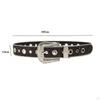 Fashion Women Belt Casual Waistbelt Sparkling Adjustable Bling Jeans Decorative Cowgirl Leather