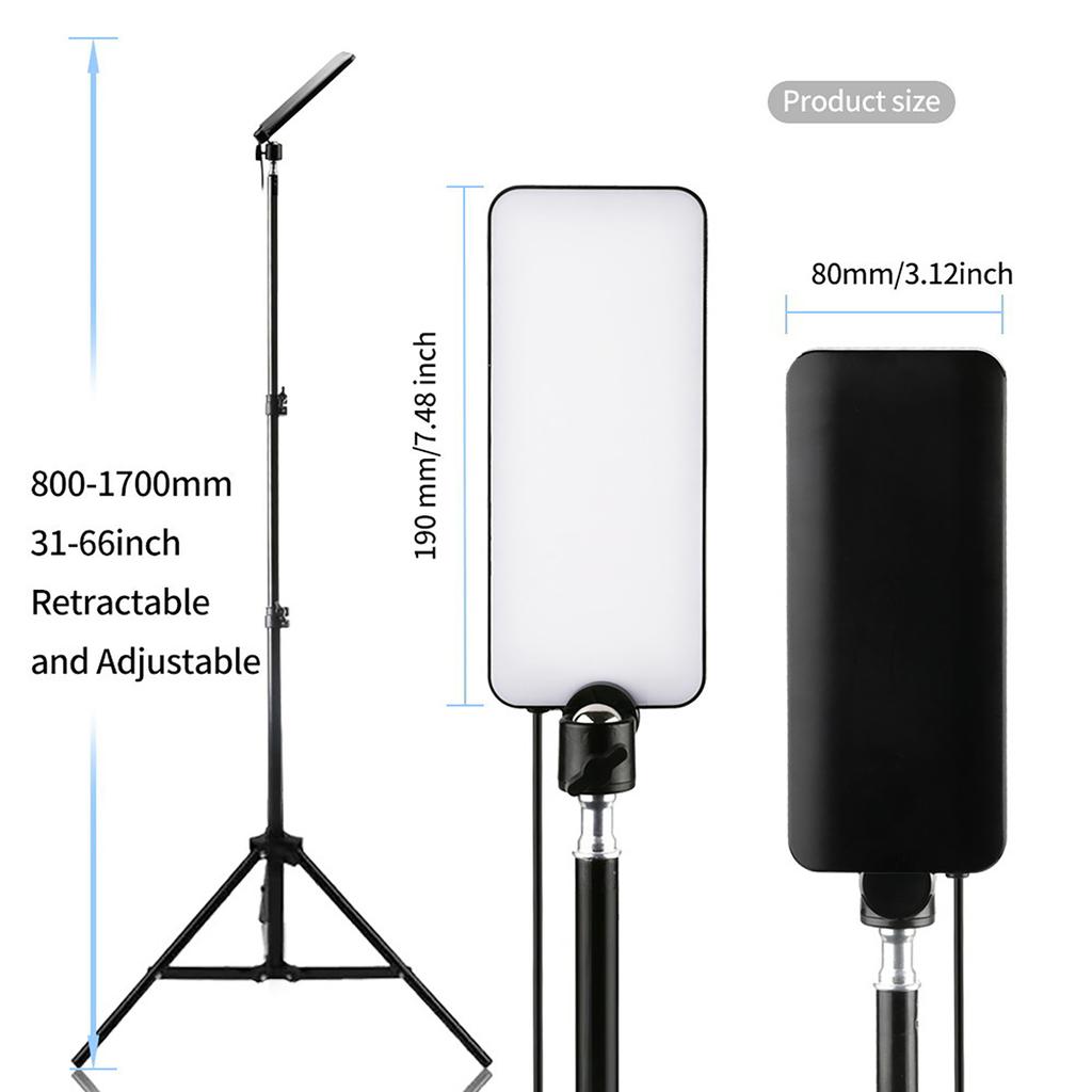 18W Camping Light with Adjustable Metal Telescoping Tripod Stand LED Night Fishing Lights 1680 Lumen Portable Light for Camping