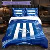 Sheffield Wednesday Football 3 Piece Bedding Set Soft Duvet Cover Set with Pillowcases Printed Bedroom Decor Set for Home