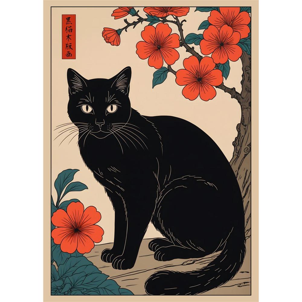 DIY Diamond Painting Traditional Japanese Chinese Animal Mosaic Embroidery Cross Stitch Kit Living Room Home Art Wall Decor