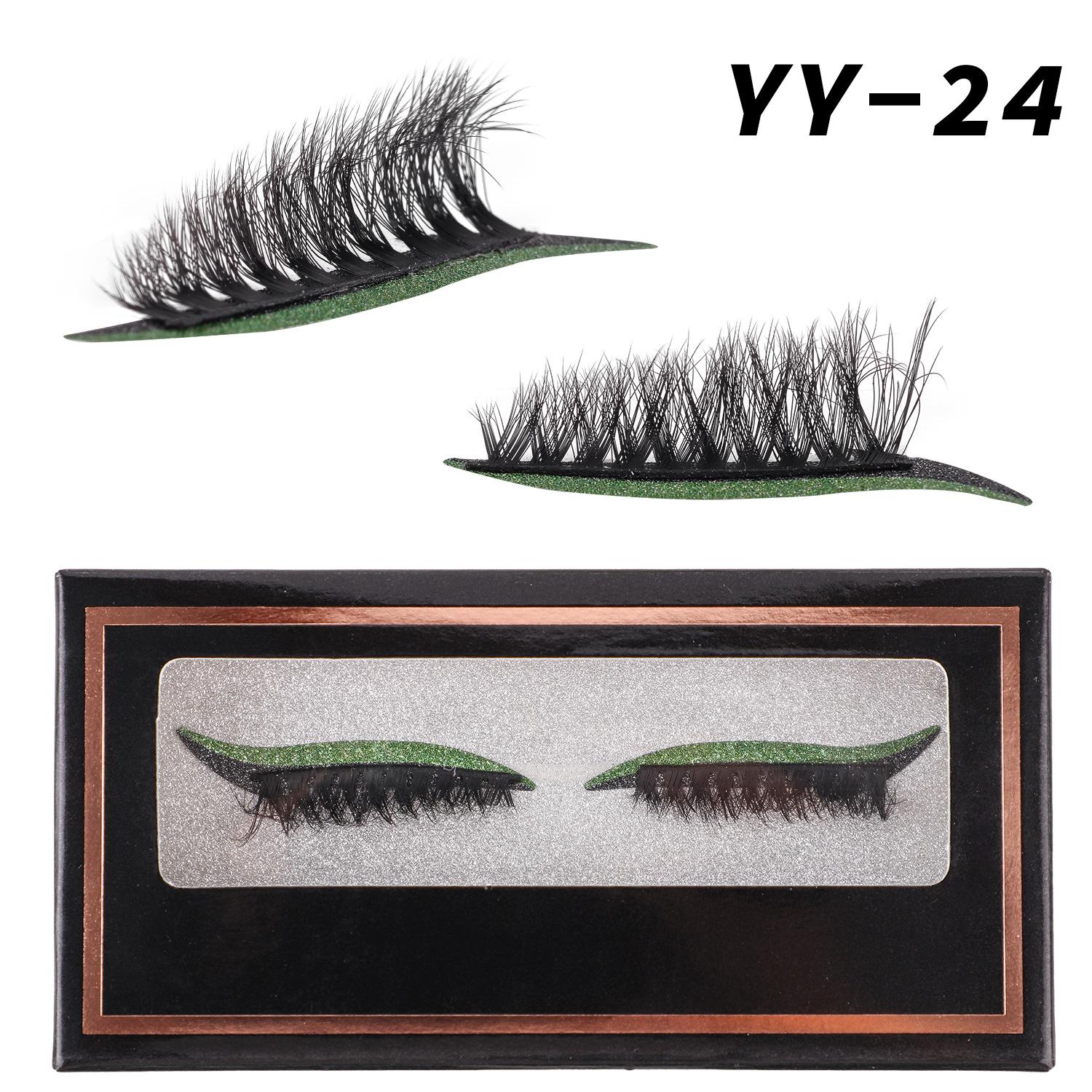 

1 Pair Of Boxed Colored Eyeshadow False Eyelashes, Festive Exaggerated Thick Curled Simulated Eyelashes