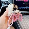 Hollow Out Design Leather Rope Keychain Simple Style Car Key Pendant  Personal Accessories
