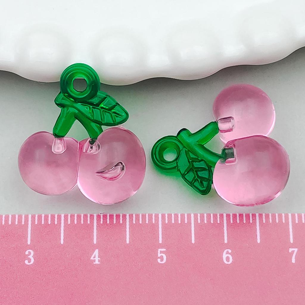 3D pryskyřičné simulační ozdoby ovoce: Citronové, hroznové, jahodové, jablečné doplňky pro DIY přívěskové náhrdelníky