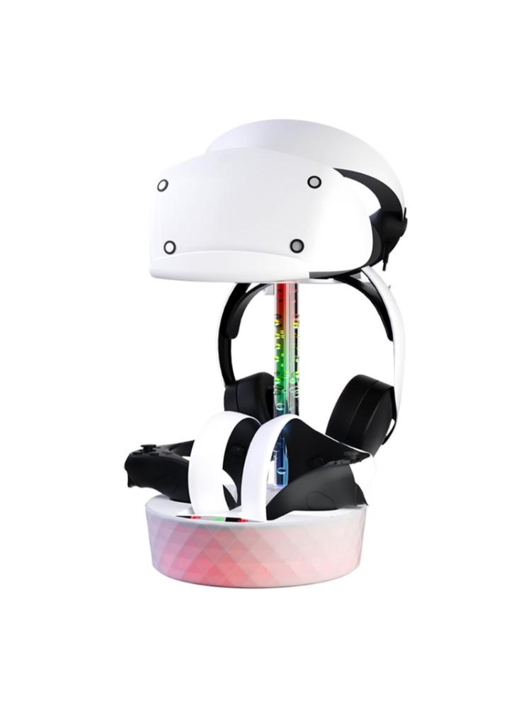 Durable Charging Dock Station for PS VR2 Headset Controller Storage Stand Magnetic Charging Dock Display Racks Light