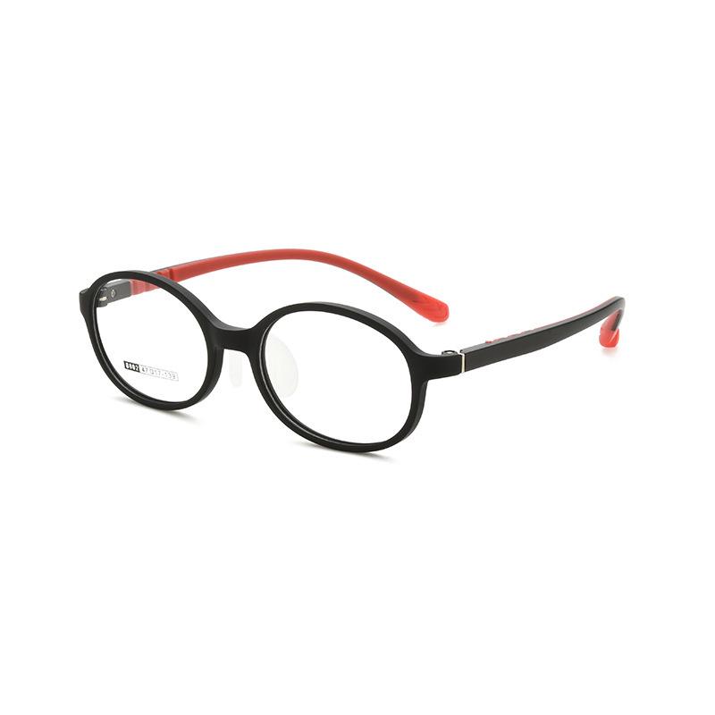 Youth Ultra-Light TR90 Myopia Glasses with Silicone Frames чёрный/красный